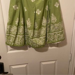 Talbots spring green skirt